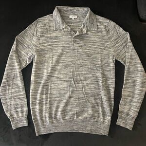 Reiss long sleeve knit polo